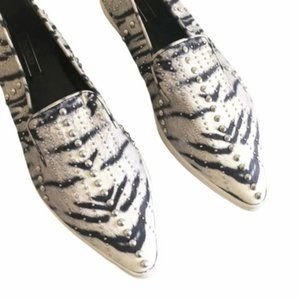 Rachel Zoe Calyco Studded Point Toe Loafers Sz 10